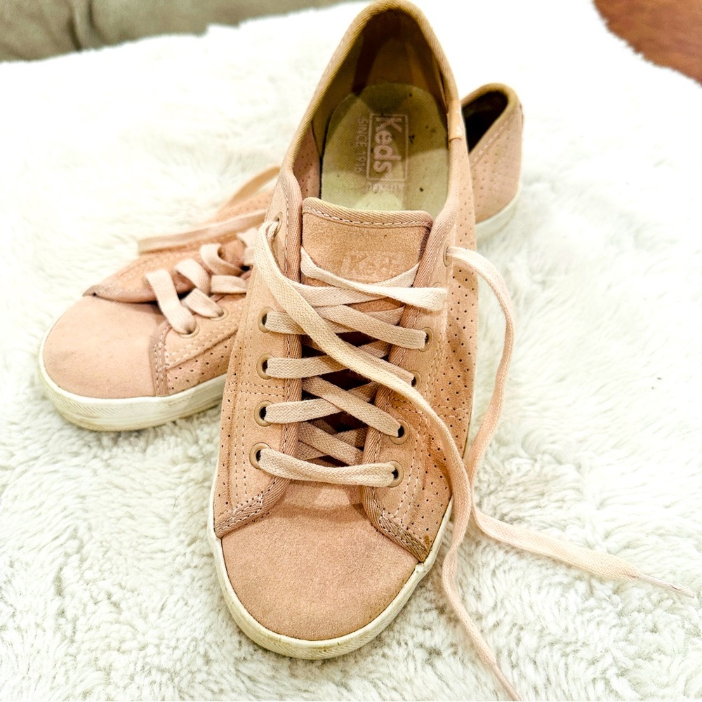 Light Pink Suede Keds